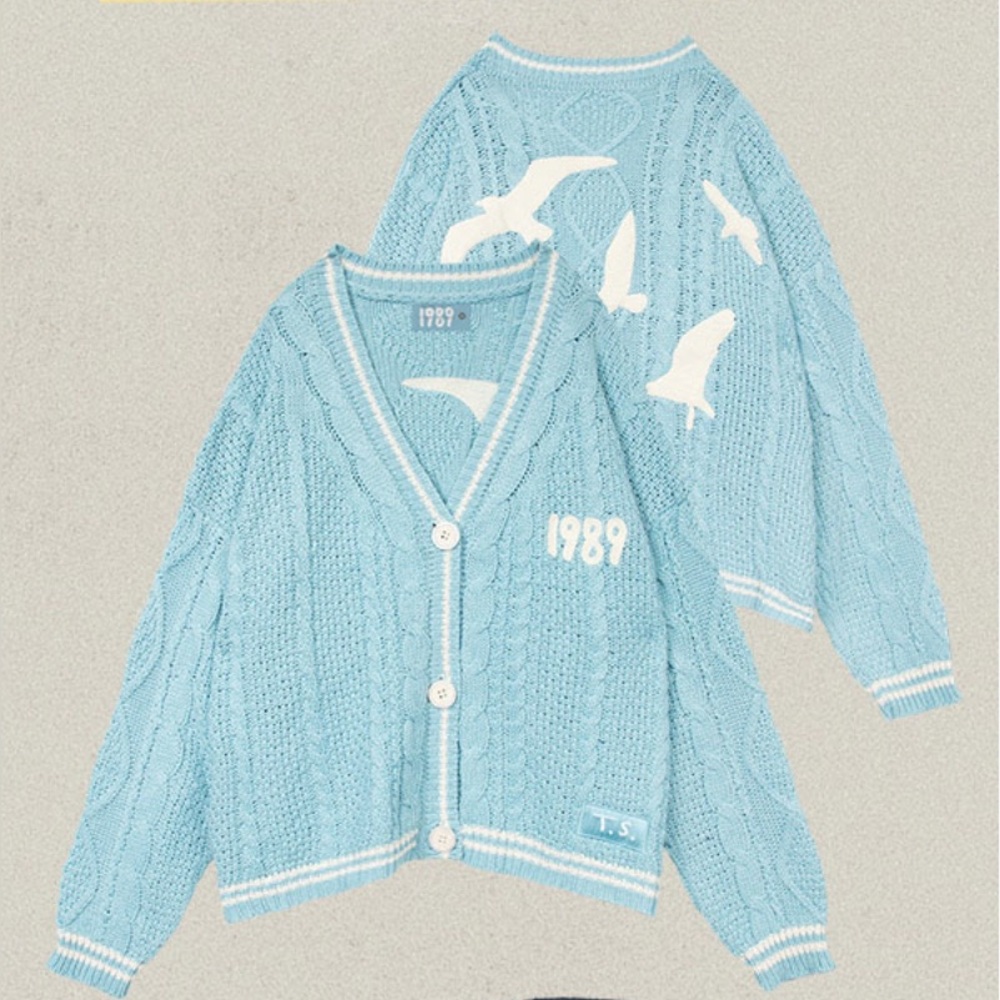 1989 (Taylor’s Version) Cardigan with White Bird Design